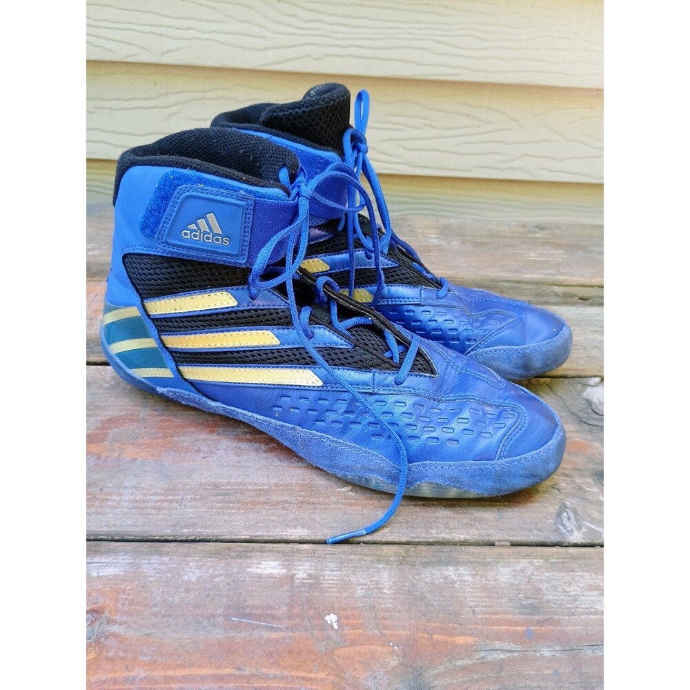 Adidas Mens Attaak II 562184 Blue Wrestling Sneaker Shoes Size 9.5
